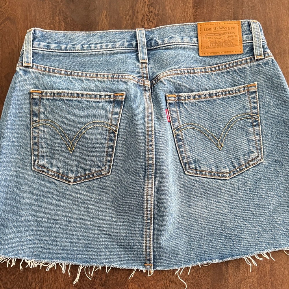 Levi's Blue Distressed Mini Skirt - Picture 5 of 5